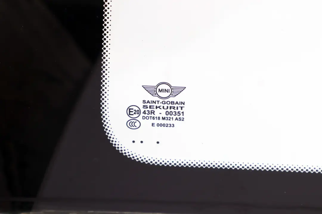 Mini Cooper R55 Szyba Karoseryjna Lewy Tył Lewa Tylna AS2 - SKU 7167473 - Numer Części 7167473