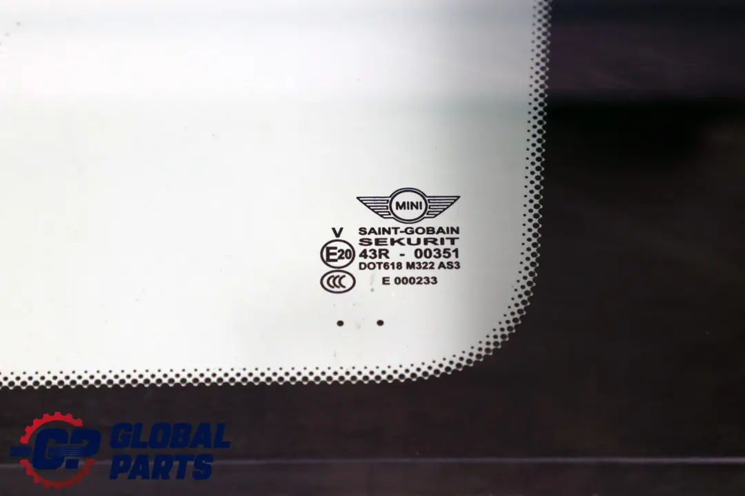 Door Side Window Glass AS3 Black Trim Rear Right O/S to Mini Clubman R55 with Part number 7167476 Mini Clubman R55 Door Side Window Glass AS3 Black Trim Rear Right O/S - SKU 7167476 - Part number 7167476