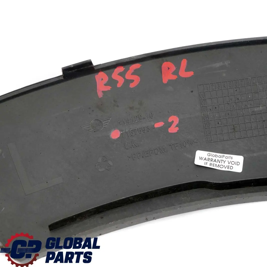Extension Side Panel Rear Left N/S to Mini Clubman 2 R55 with Part number 7167593 Mini Clubman 2 R55 Extension Side Panel Rear Left N/S - SKU 7167593-2 - Part number 7167593