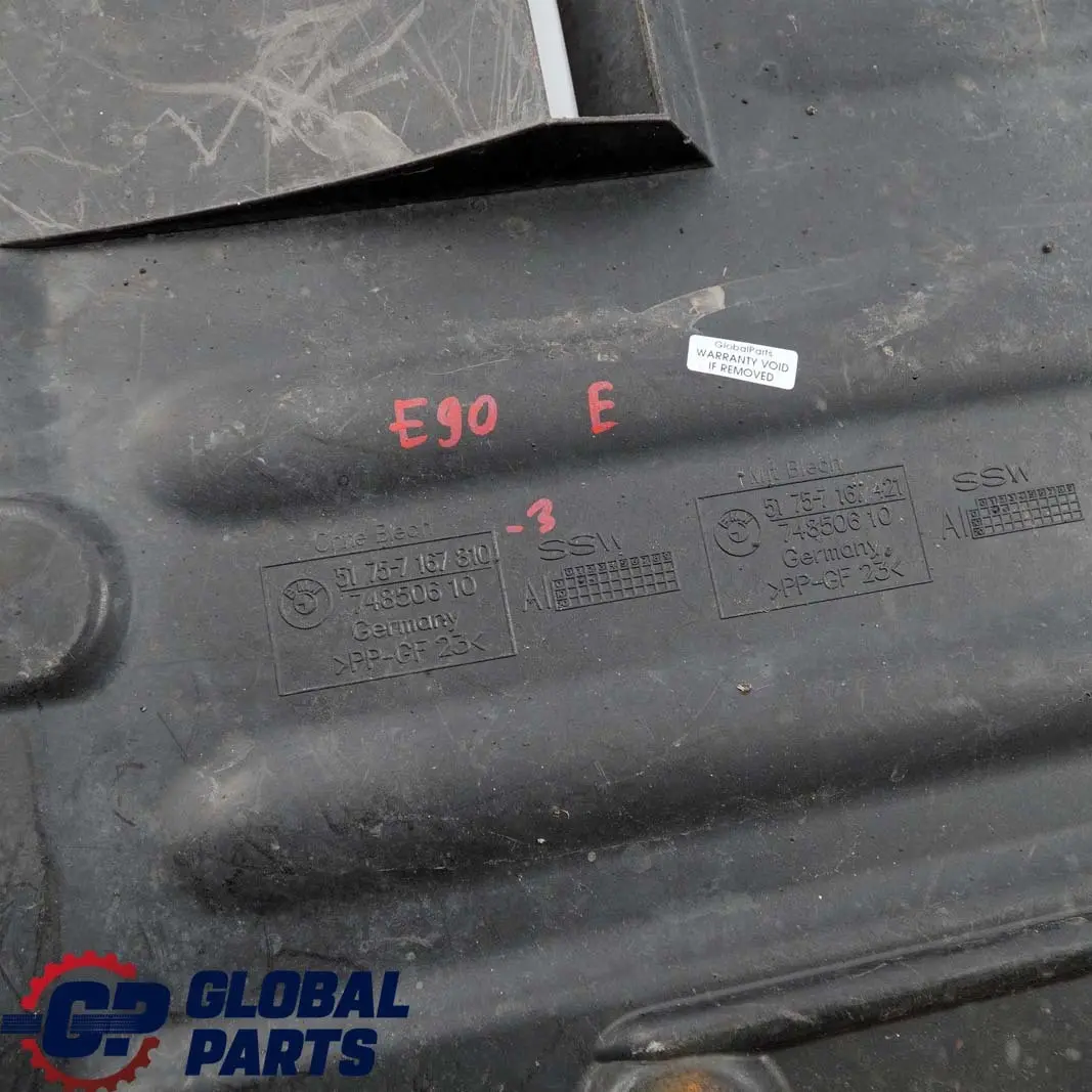 Underfloor Coating Center Undertray Tray Panel to BMW E81 E87 E90 E91 E92 with Part number 7167810 BMW E81 E87 E90 E91 E92 Underfloor Coating Center Undertray Tray Panel - SKU 7167810-3 - Part number 7167810