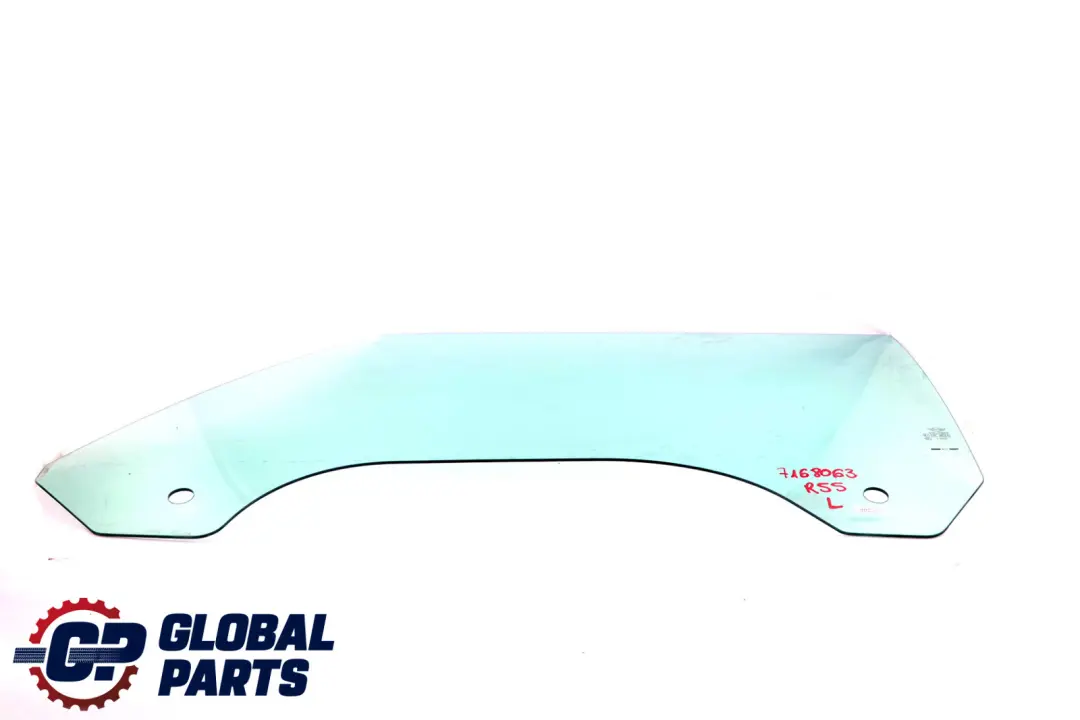 Side Window Green Front Door Glass Left N/S AS2 to Mini R55 with Part number 7168063 Mini R55 Side Window Green Front Door Glass Left N/S AS2 - SKU 7168063 - Part number 7168063