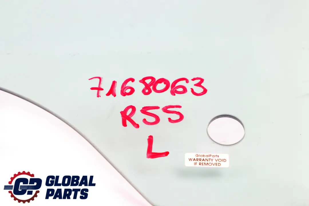 Mini Clubman R55 Side Window Green Front Door Glass Left N/S AS2 - SKU 7168063 - Part number 7168063