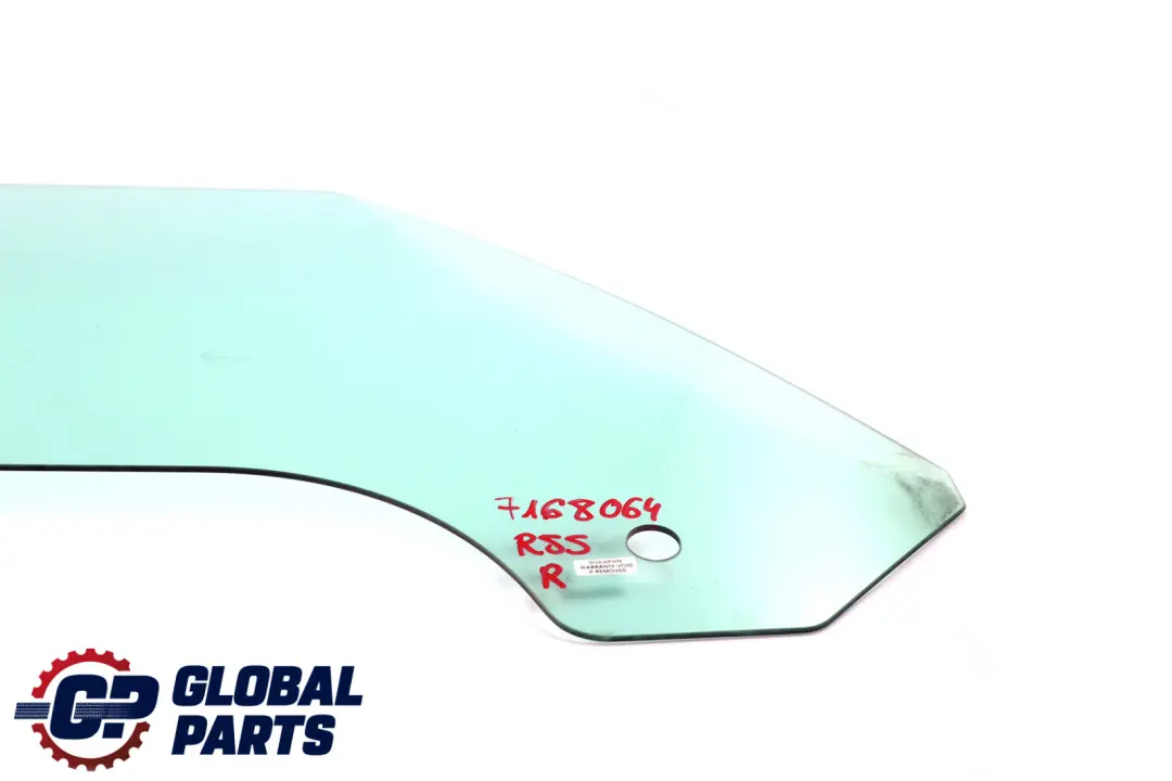 MINI Clubman R55 Cooper One Anteriore Destra Lato Guida Finestrino Porta Vetro - SKU 7168064 - Numero di parte 7168064