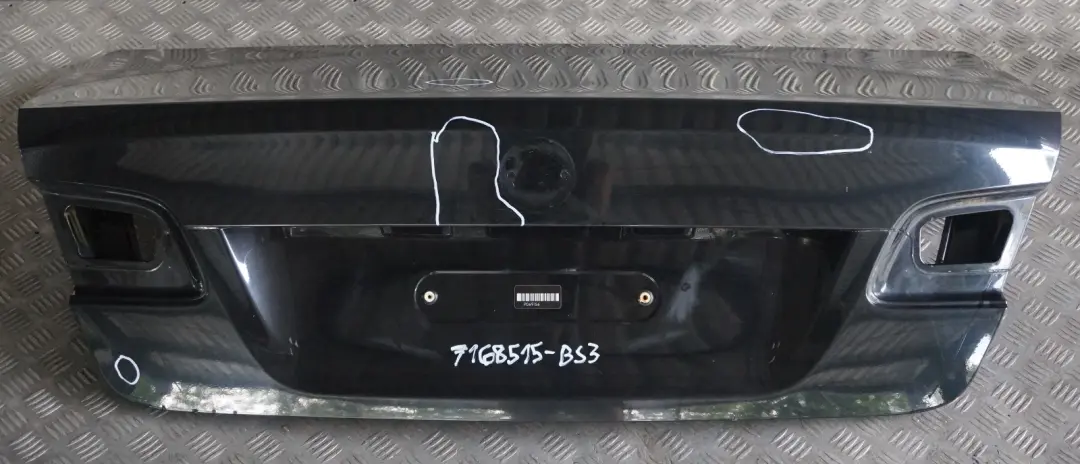 BMW 3 Series 3 E92 Coupé Tailgate Boot Lid Rear Lid Black Sapphire Metallic 475 - SKU 7168515-BS3 - Part number 7168515