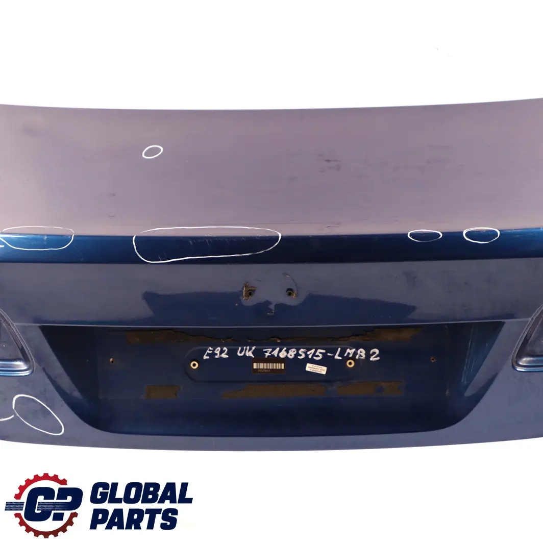 Boot Lid Rear Lid Le Mans Blau Blue Metallic - 381 to BMW 3 E92 2 Coupe Tailgate with Part number 7168515 BMW 3 E92 2 Coupe Tailgate Boot Lid Rear Lid Le Mans Blau Blue Metallic - 381 - SKU 7168515-LMB2 - Part number 7168515