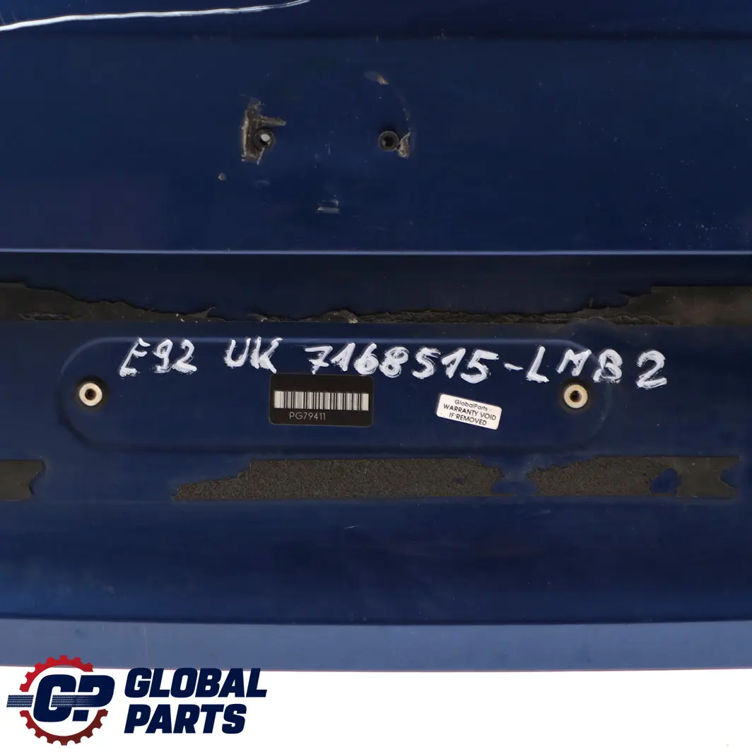 Boot Lid Rear Lid Le Mans Blau Blue Metallic - 381 to BMW 3 E92 2 Coupe Tailgate with Part number 7168515 BMW 3 E92 2 Coupe Tailgate Boot Lid Rear Lid Le Mans Blau Blue Metallic - 381 - SKU 7168515-LMB2 - Part number 7168515