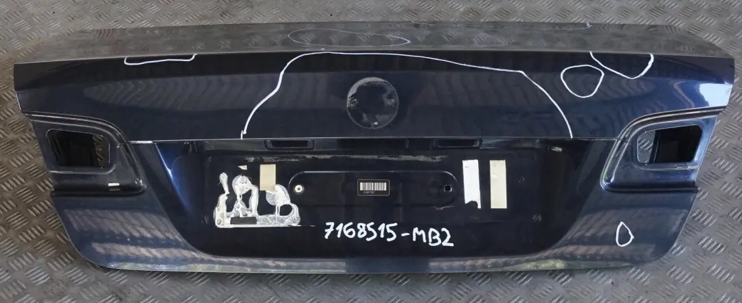 Klapa tylna tył bagażnika Monacoblau A35 do BMW E92 o numerze 7168515 BMW E92 Klapa tylna tył bagażnika Monacoblau A35 - SKU 7168515-MB2 - Numer Części 7168515