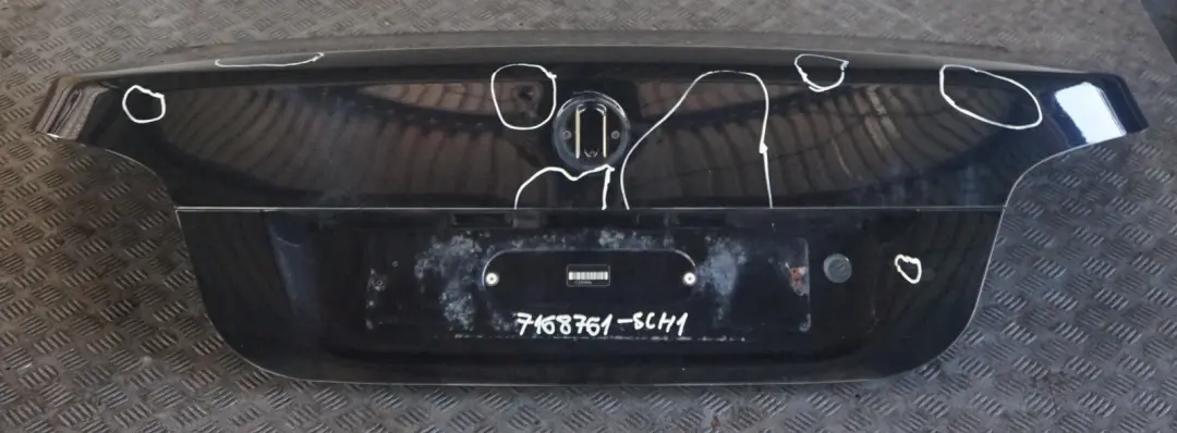 BMW 5 Series E60 LCI 1 Trunk Boot Lid Tailgate Black Schwarz 2 - 668 - SKU 7168761-SCH1 - Part number 41627168761-SCH