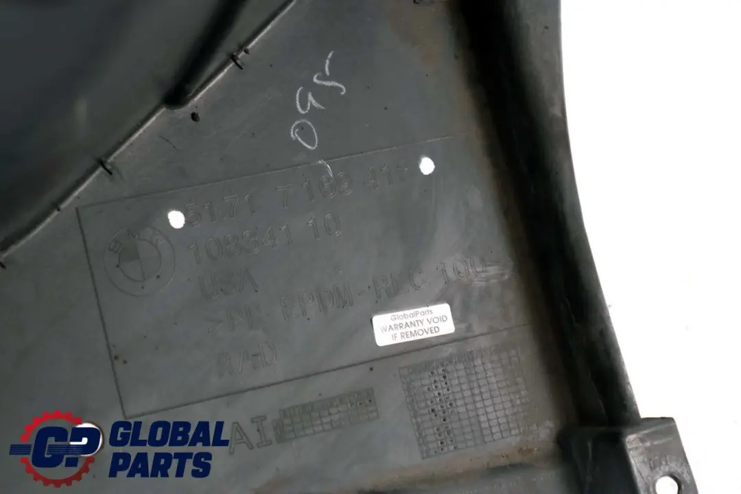 BMW X5 Series E70 Front Left N/S Wheel Arch Housing Cover Rear Section - SKU 7169413 - Part number 7169413