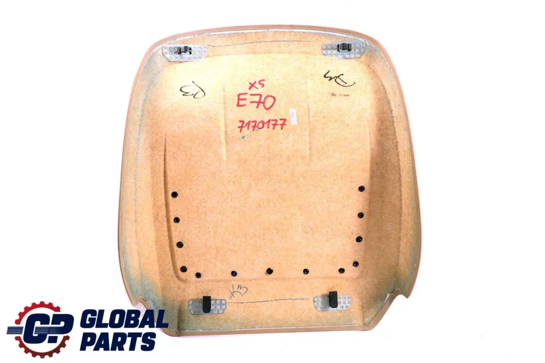 BMW X5 X6 E70 E71 Front Seat Backrest Rear Vinyl Back Panel Pocket Beige - SKU 7170177 - Part number 7170177