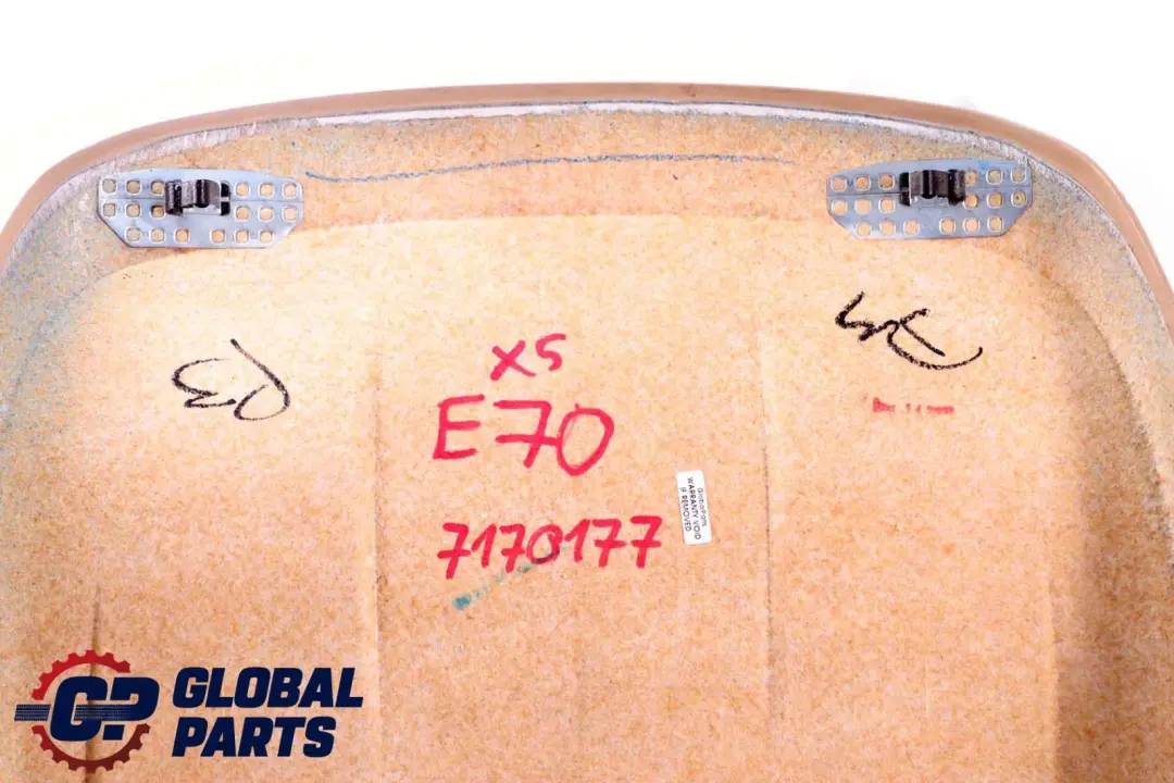 BMW X5 X6 E70 E71 Asiento Delantero Respaldo Trasero Vinilo Bolsillo Beige - SKU 7170177 - Número de pieza 7170177