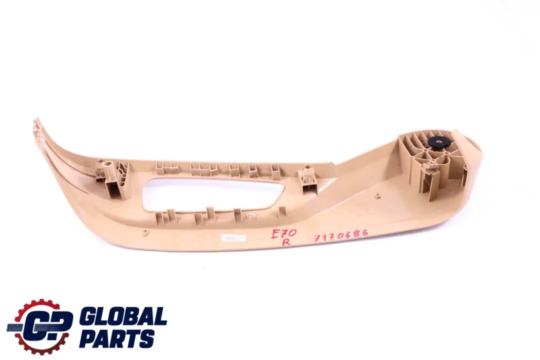 BMW X5 X6 Series E70 E71 Front Seat Outer Right Trim Beige O/S - SKU 7170686 - Part number 8357611