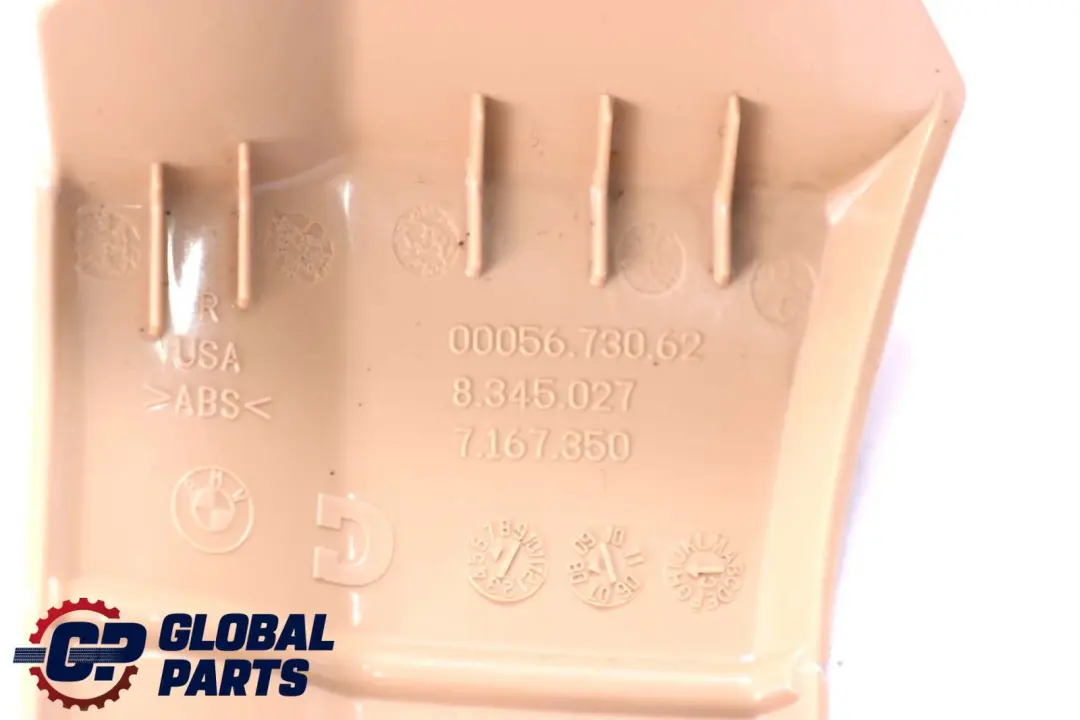 BMW X5 X6 Serie E70 E71 Derecho Cubierta Asiento Delantero Beige 8345027 - SKU 7170706 - Número de pieza 7170706