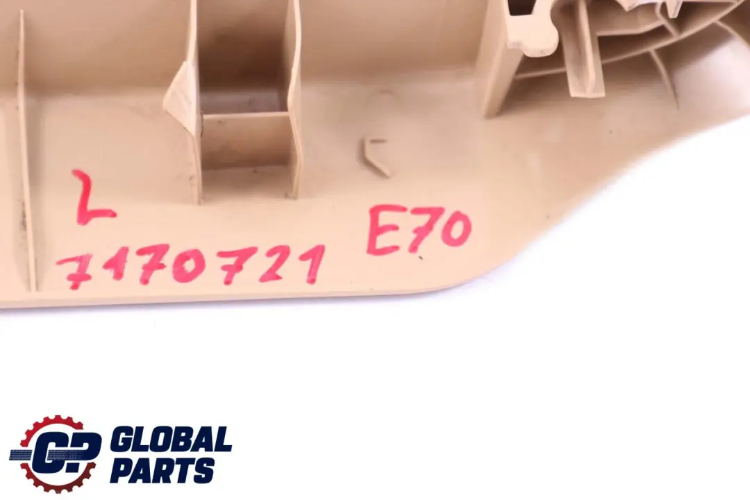 BMW X5 X6 er E70 E71 Blende Oberschiene Aussen Links Beige 8345004 - SKU 7170721 - Teilenummer 7170721