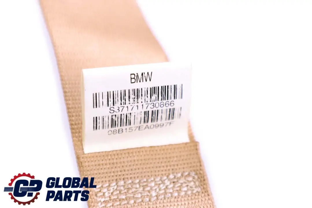 Left N/S Seat Upper Belt Beige to BMW X5 E70 LCI Rear with Part number 7171173 BMW X5 E70 LCI Rear Left N/S Seat Upper Belt Beige - SKU 7171173 - Part number 7171173