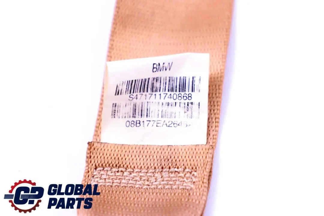 BMW E70 E70N LCI Asiento Trasero Derecho Cinturon Superior Beige - SKU 7171174 - Número de pieza 7171174