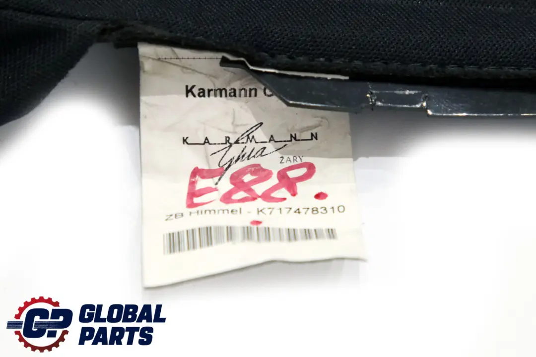 Plegable Interior Techo Interior Forro Cubierta para BMW E88 1 Convertible con número de pieza 7174783 BMW E88 1 Convertible Plegable Interior Techo Interior Forro Cubierta - SKU 7174783-1 - Número de pieza 7174783