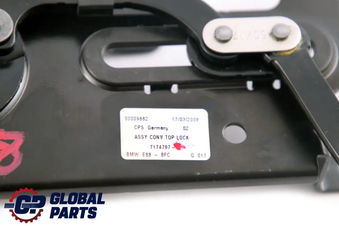 BMW E88 CONDUCCIÓN CONVERTIBLE SISTEMA DE BLOQUEO MECANISMO DE BLOQUEO TAPA - SKU 7174797 - Número de pieza 7174797