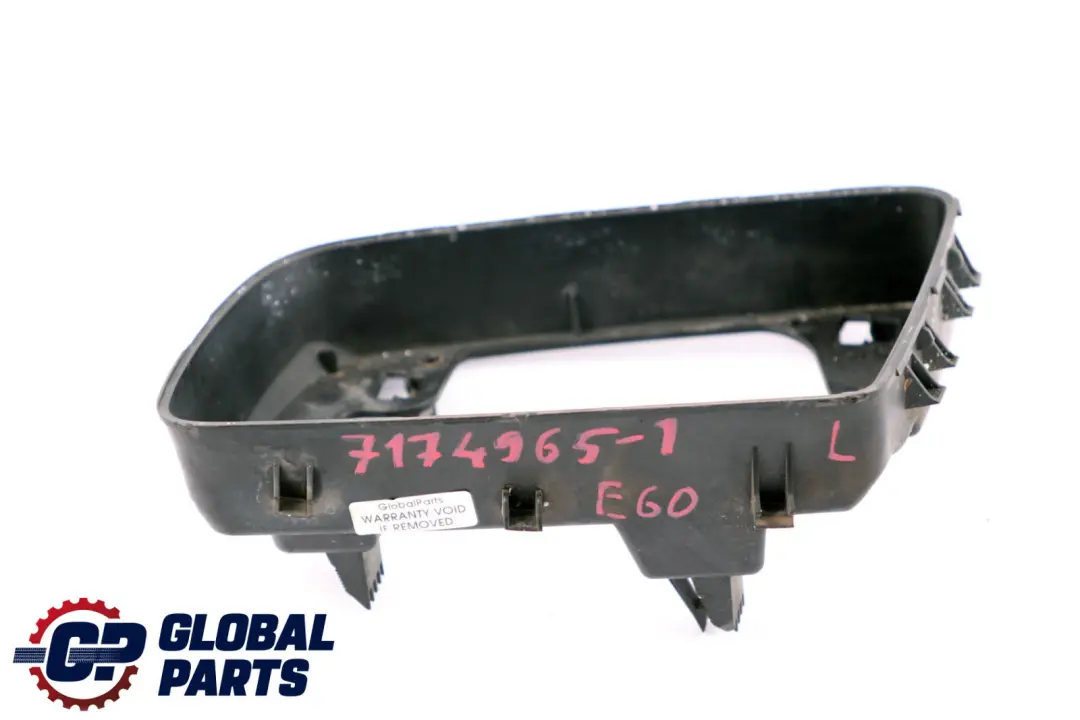 Tray Left N/S Outside Mirror Ring Black to BMW 5 6 Series 1 E60 E61 E63 E64 with Part number 7174965 BMW 5 6 Series 1 E60 E61 E63 E64 Tray Left N/S Outside Mirror Ring Black - SKU 7174965-1 - Part number 7174965