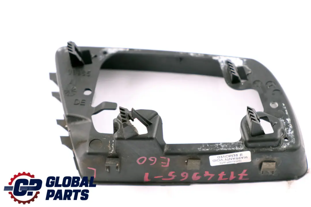 Tray Left N/S Outside Mirror Ring Black to BMW 5 6 Series 1 E60 E61 E63 E64 with Part number 7174965 BMW 5 6 Series 1 E60 E61 E63 E64 Tray Left N/S Outside Mirror Ring Black - SKU 7174965-1 - Part number 7174965