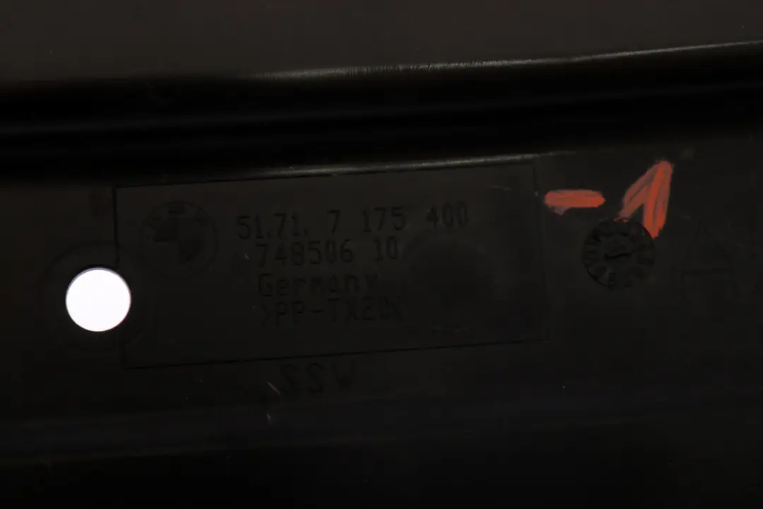 BMW E90 320Si N45 Rivestimento Motore Sottopavimento Centro Posteriore - SKU 7175400-1 - Numero di parte 7175400