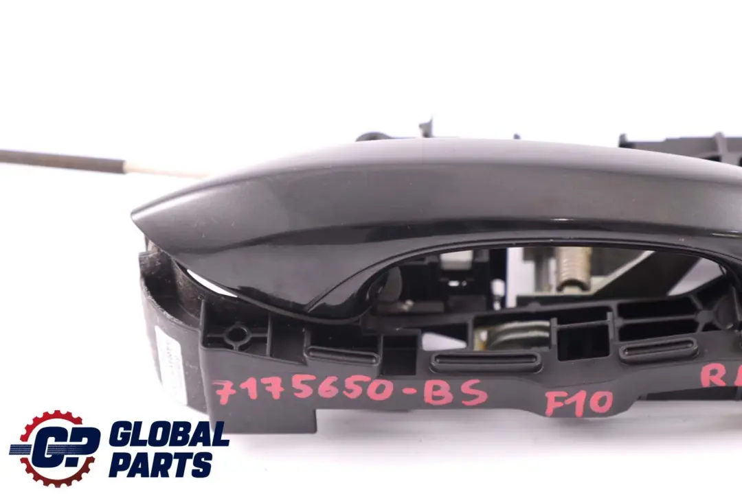 BMW 5 6 Series F10 F11 F12 Outside Door Handle Rear Left N/S Black Sapphire - SKU 7175649-BS - Part number 7175649