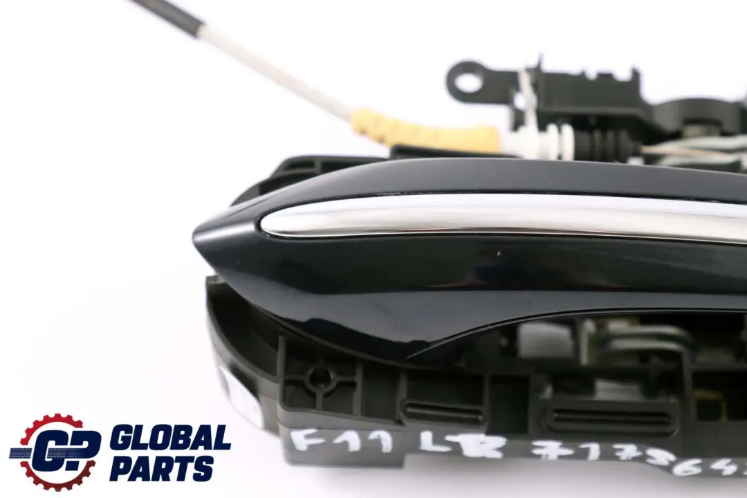 BMW 5 6 Series F10 F11 Outside Door Handle Rear Left N/S Carbonschwarz Black - SKU 7175649-CAR - Part number 7175649