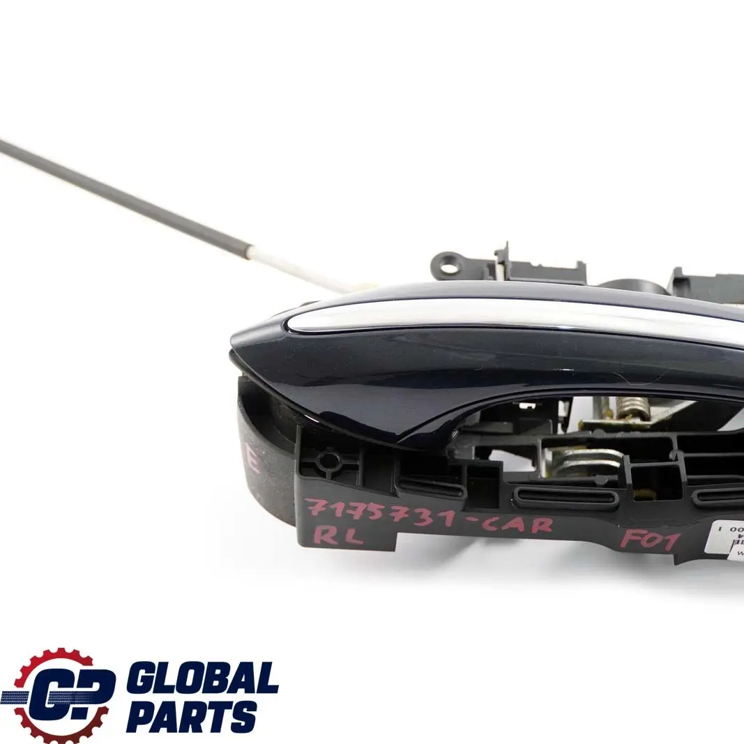 BMW 7 Series F01 F02 Rear Left N/S Grab Door Handle Carbonschwarz Black 416 - SKU 7175731-CAR - Part number 7175731