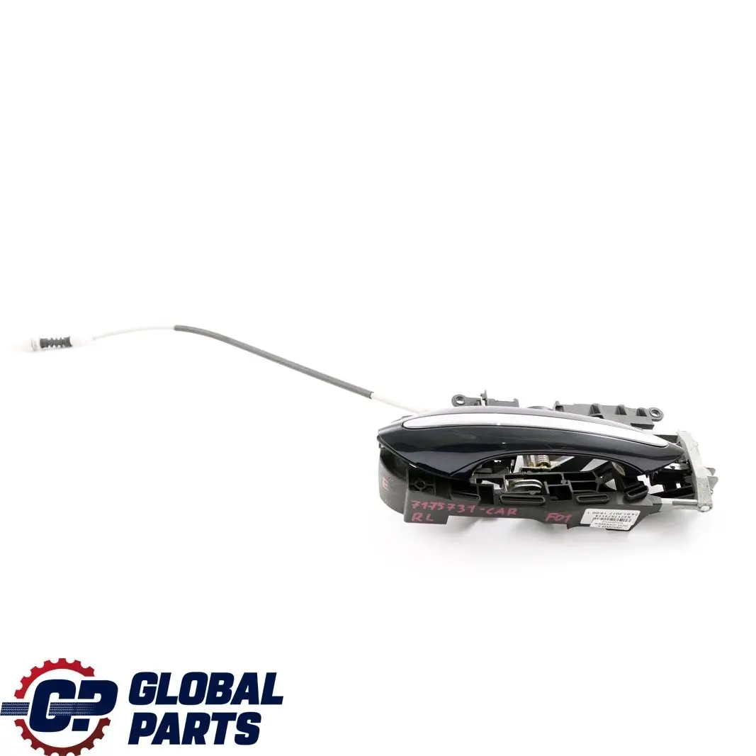 BMW 7 Series F01 F02 Rear Left N/S Grab Door Handle Carbonschwarz Black 416 - SKU 7175731-CAR - Part number 7175731