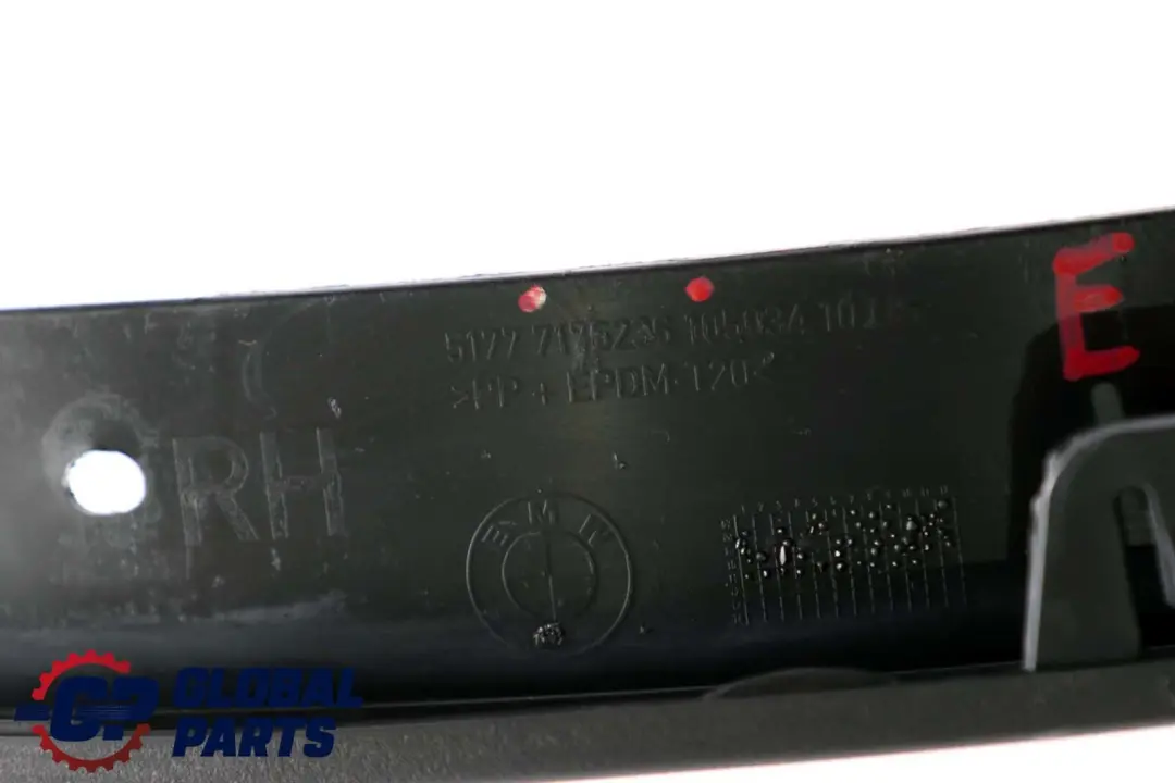 Front Right O/S Wheel Arch Housing Cover Trim Black to BMW X6 Series E71 with Part number 7176236 BMW X6 Series E71 Front Right O/S Wheel Arch Housing Cover Trim Black - SKU 7176236 - Part number 7176236