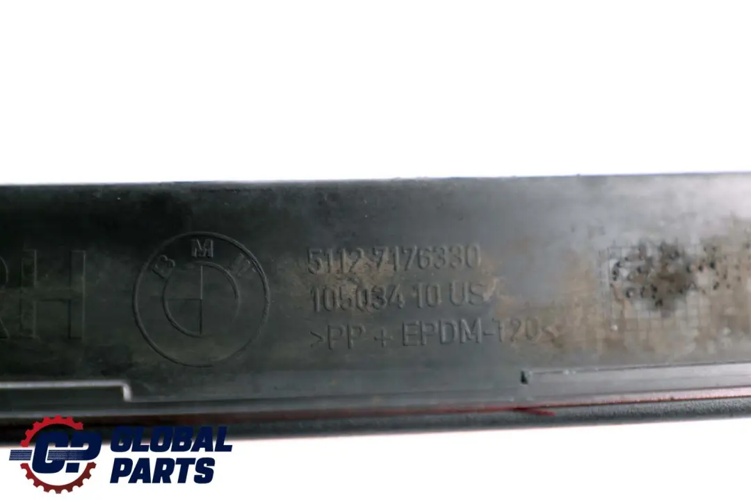 BMW X6 E71 Copertura passaruota posteriore destro Nero - SKU 7176330 - Numero di parte 7176330