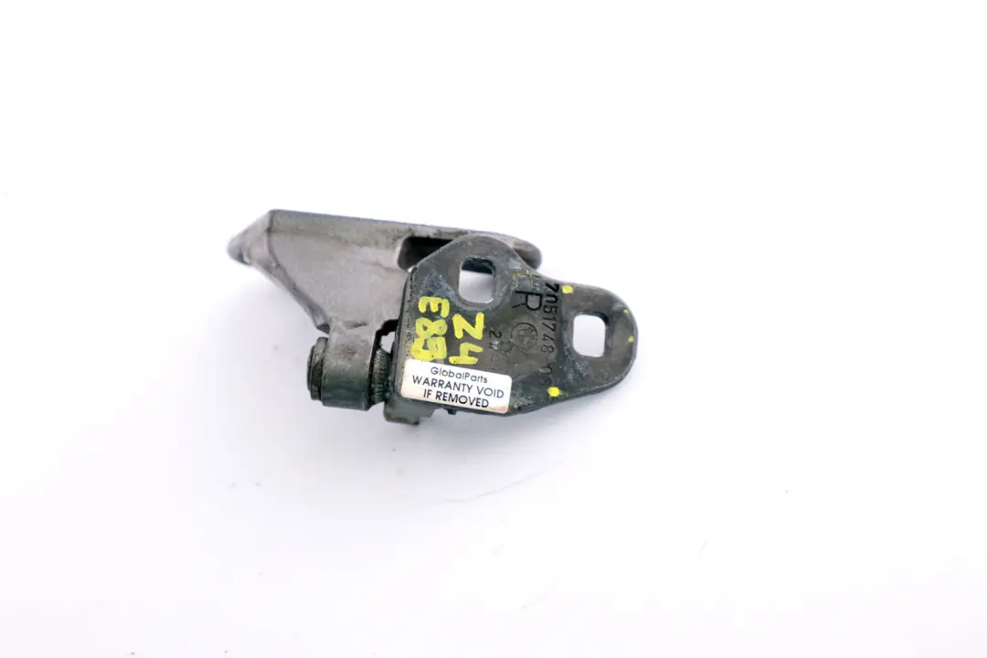Door Hinge Bottom Lower Right O/S Sterlingrau Silver to BMW Z4 Series E85 with Part number 7051748 BMW Z4 Series E85 Door Hinge Bottom Lower Right O/S Sterlingrau Silver - SKU 7177258-STR - Part number 7051748