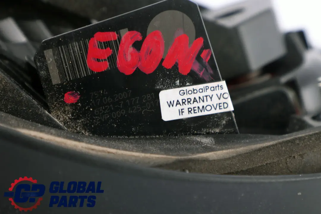 Piloto Trasero Blanco Izquierdo para BMW E60 LCI con número de pieza 7177281 BMW E60 LCI Piloto Trasero Blanco Izquierdo - SKU 7177281 - Número de pieza 7177281