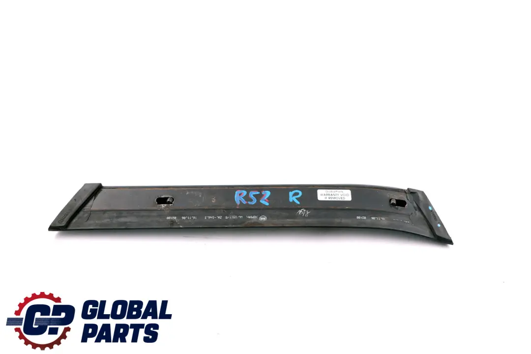 Mini Cooper R52 Guarnizione Telaio Del Tetto Destra 5434 - SKU 7177320 - Numero di parte 7177320