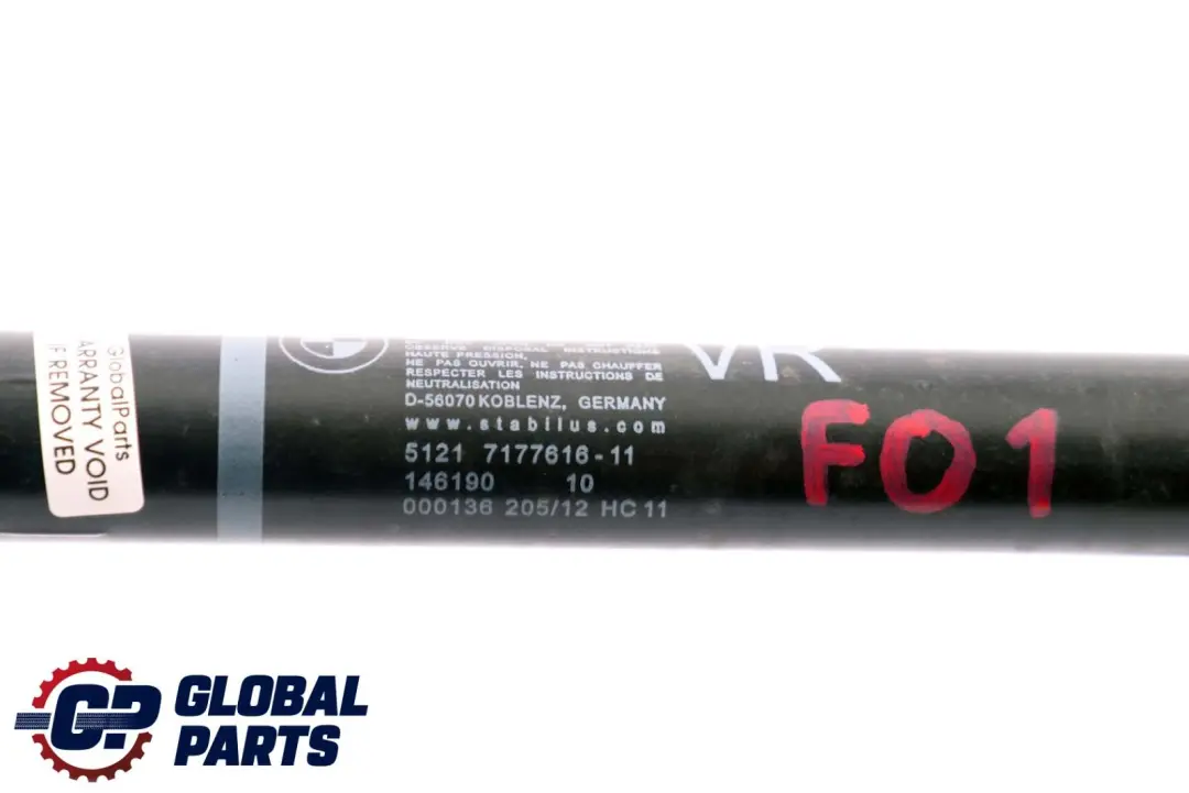 Anteriore Destra Porta del Conducente Ammortizzatore Freno per BMW F01 F02 con numero di parte 7177616 BMW F01 F02 Anteriore Destra Porta del Conducente Ammortizzatore Freno - SKU 7177616 - Numero di parte 7177616