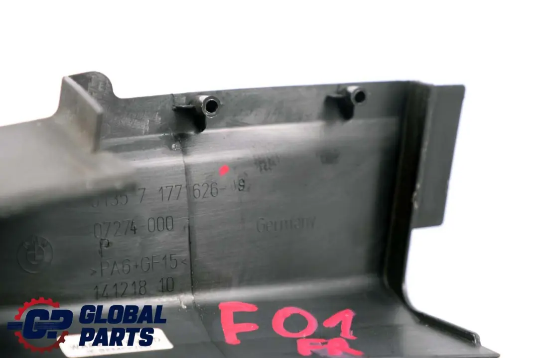 BMW F01 F02 Front Right O/S Door Window Frame Trim Cover Black - SKU 7177626 - Part number 7177626