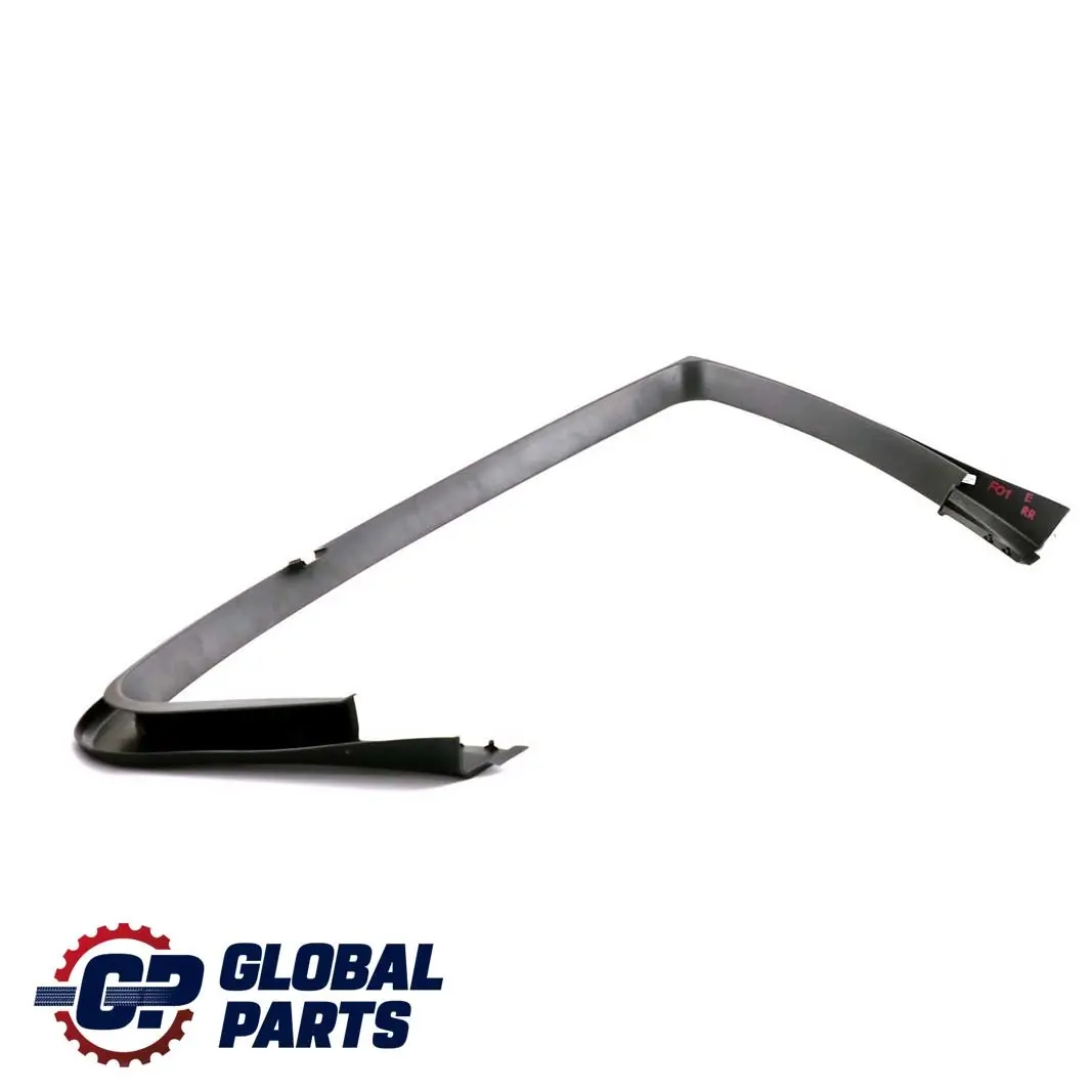 Right O/S Door Window Frame Trim Cover Black to BMW 7 Series F01 Rear with Part number 7177662 BMW 7 Series F01 Rear Right O/S Door Window Frame Trim Cover Black - SKU 7177662 - Part number 7177662