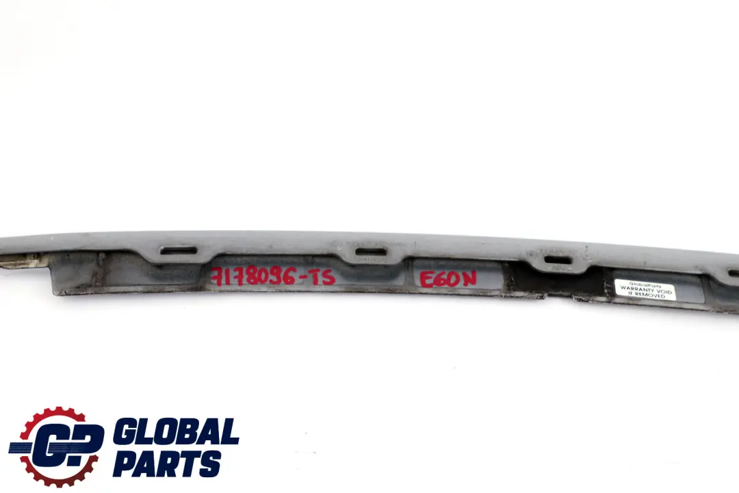 Ziersteg Titansilber Metallic 5111 für BMW 3 Series E60N E61N LCI mit Teilenummer 7178096 BMW 3 Series E60N E61N LCI Ziersteg Titansilber Metallic 5111 - SKU 7178096-TS - Teilenummer 7178096