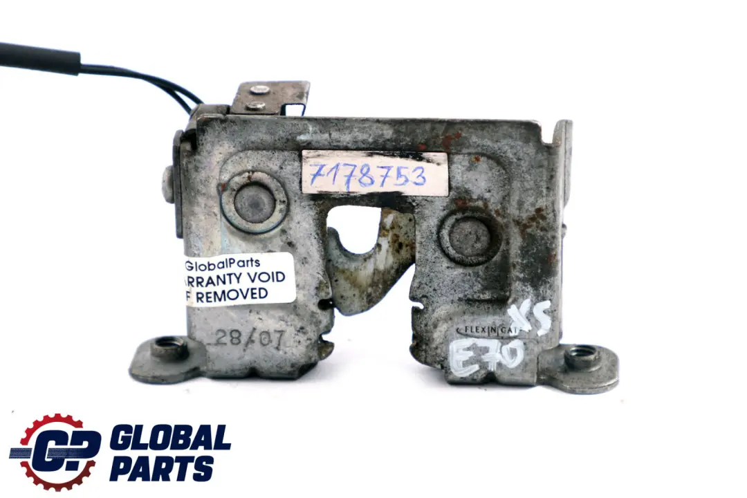 Motore Cappuccio Bonnet Blocco Gancio Gancio Latch per BMW X5 E70 con numero di parte 7178753 BMW X5 E70 Motore Cappuccio Bonnet Blocco Gancio Gancio Latch - SKU 7178753 - Numero di parte 7178753