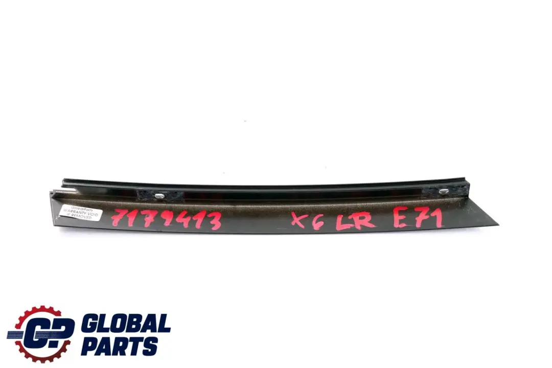 BMW X6 Series E71 Cover Column C Door Window Rear Left N/S Schwarz Black - SKU 7179413 - Part number 7179413