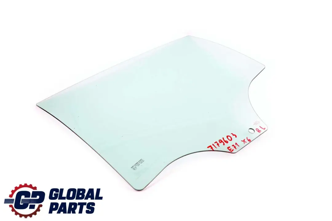 BMW X6 E71 Puerta Trasera Izquierda Lado Verde Cristal AS2 - SKU 7179603 - Número de pieza 7179603