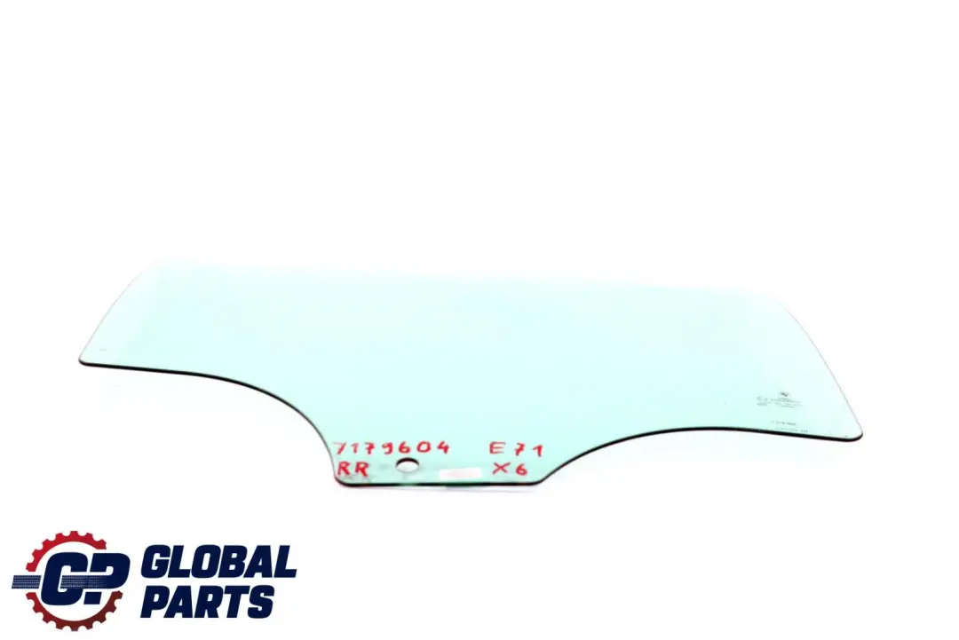 Right O/S Door Side Green Window Glass AS2 to BMW X6 Series E71 Rear with Part number 7179604 BMW X6 Series E71 Rear Right O/S Door Side Green Window Glass AS2 - SKU 7179604 - Part number 7179604