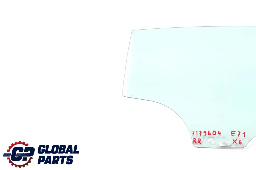 Right O/S Door Side Green Window Glass AS2 to BMW X6 Series E71 Rear with Part number 7179604 BMW X6 Series E71 Rear Right O/S Door Side Green Window Glass AS2 - SKU 7179604 - Part number 7179604