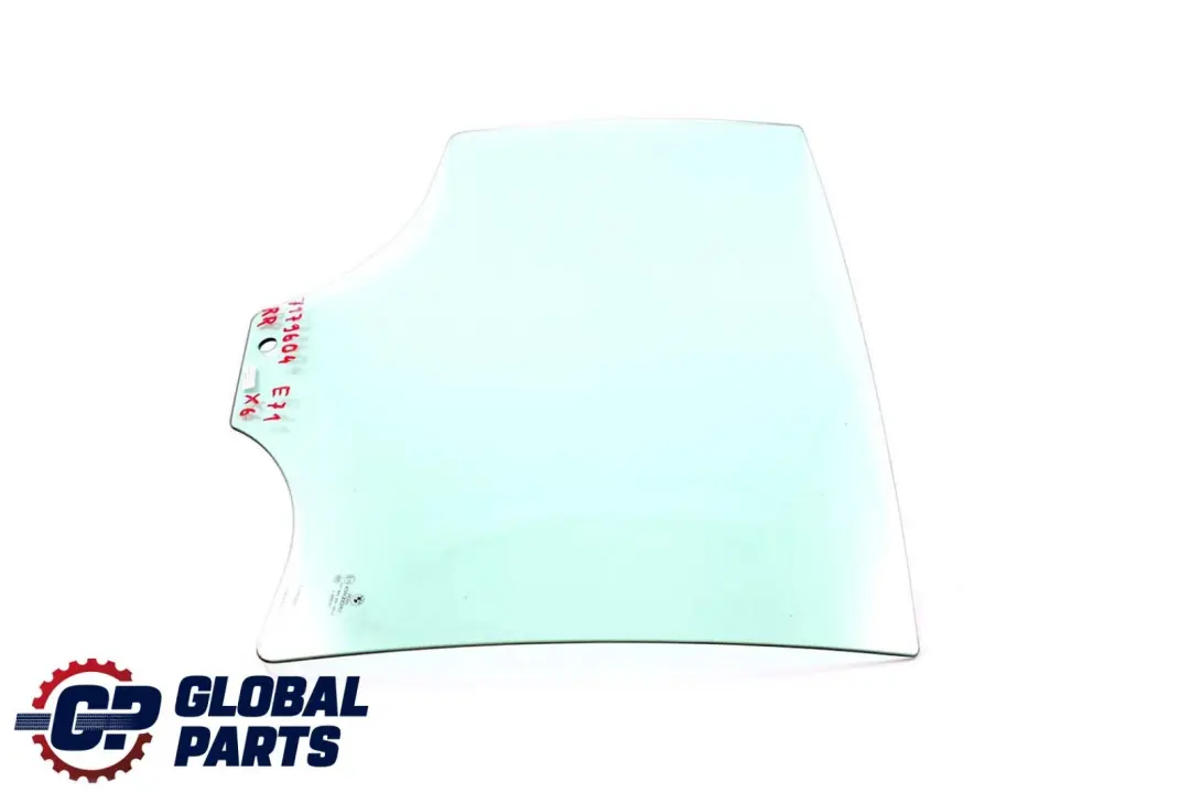 Right O/S Door Side Green Window Glass AS2 to BMW X6 Series E71 Rear with Part number 7179604 BMW X6 Series E71 Rear Right O/S Door Side Green Window Glass AS2 - SKU 7179604 - Part number 7179604
