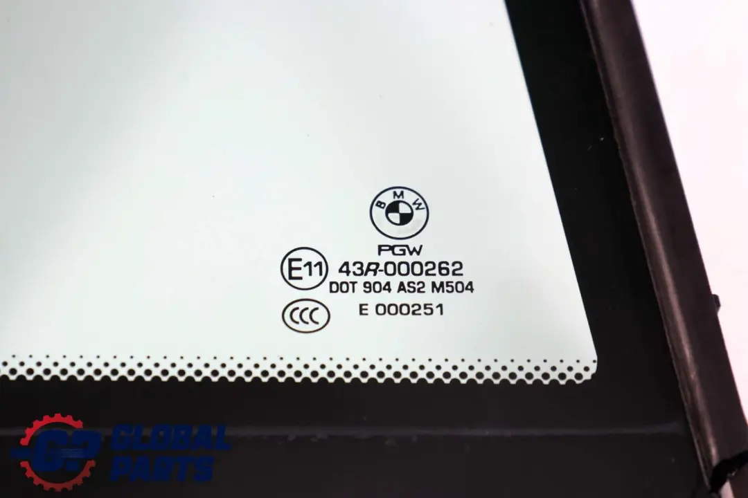 BMW X6 Series E71 Side Fixed Window Glass Green Door Rear Right O/S AS2 - SKU 7179682 - Part number 7179682