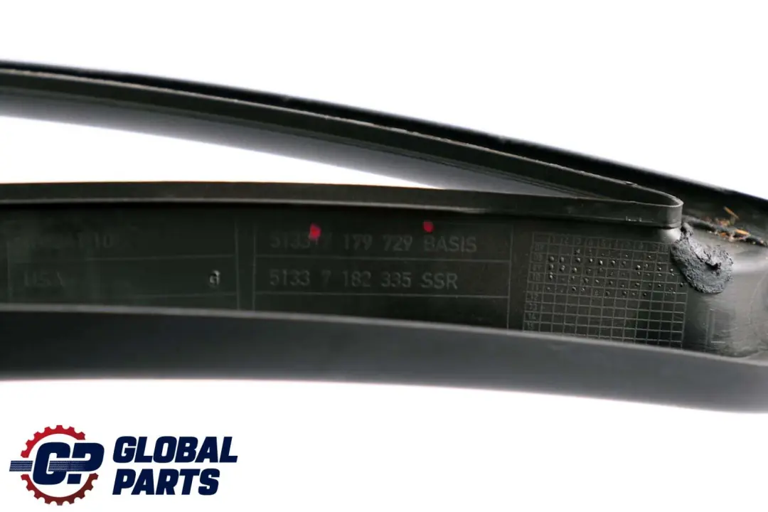 BMW X6 er E71 Abdeckung Fensterrahmen Tür Hinten Links Schwarz - SKU 7179729 - Teilenummer 7179729