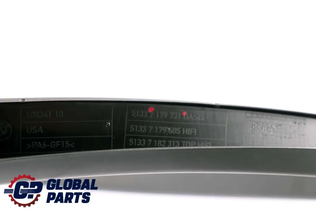 BMW X6 er E71Abdeckung Fensterrahmen Links Schwarz - SKU 7179731 - Teilenummer 7179731