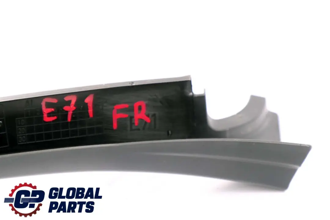 Delantera Derecha Puerta Marco Ventana Recubrimiento Negro para BMW X6 E71 con número de pieza 7179732 BMW X6 E71 Delantera Derecha Puerta Marco Ventana Recubrimiento Negro - SKU 7179732 - Número de pieza 7179732