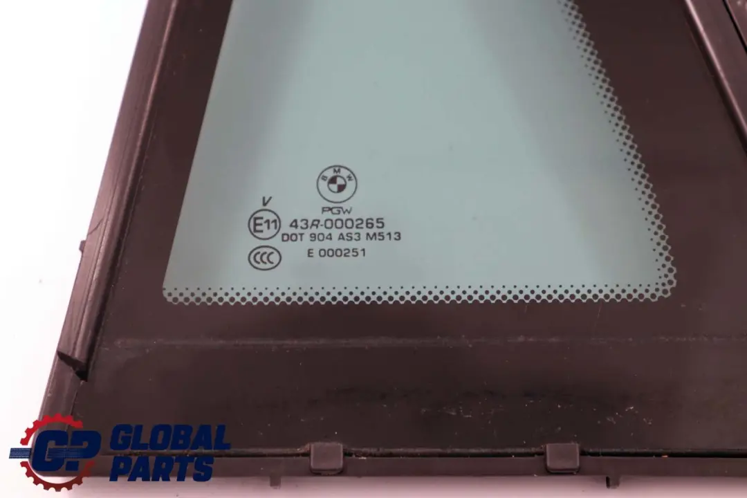 Vitre Latérale Arrière Gauche Fixe Teintée AS3 pour BMW X6 E71 E72 à propos du numéro de pièce 7179769 BMW X6 E71 E72 Vitre Latérale Arrière Gauche Fixe Teintée AS3 - SKU 7179769 - Numéro de pièce 7179769