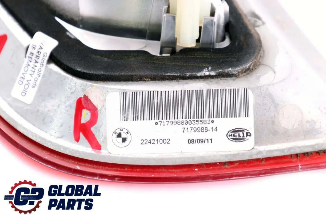Rear Lamp BMW X6 E71 E72 Light In Trunk Lid Right O/S - SKU 7179988 - Part number 7179988